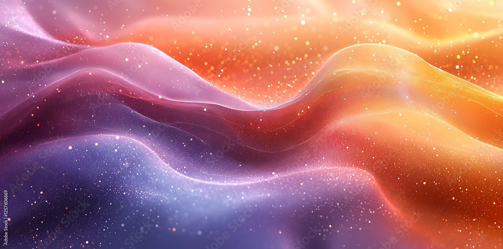 Aufkleber the abstract background showcases colorful rainbow curved lines that form a dynamic wave pattern, id