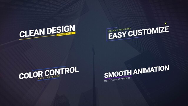 Clean Colorful Titles