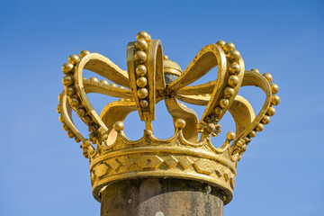 Preu&szlig;ische K&ouml;nigskrone, Deutsches Tor und Kasematten, Deutsche Stra&szlig;e, Anton-Merziger-Ring, Alte Festung Saarlouis, Saarland, Deutschland