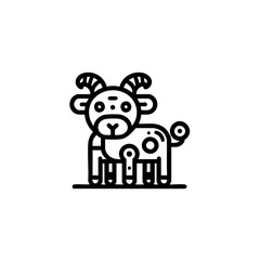 Futuristic animal robot vector illustration with a sleek and modern design. Perfect for sci-fi projects, branding, merchandise, and digital art.