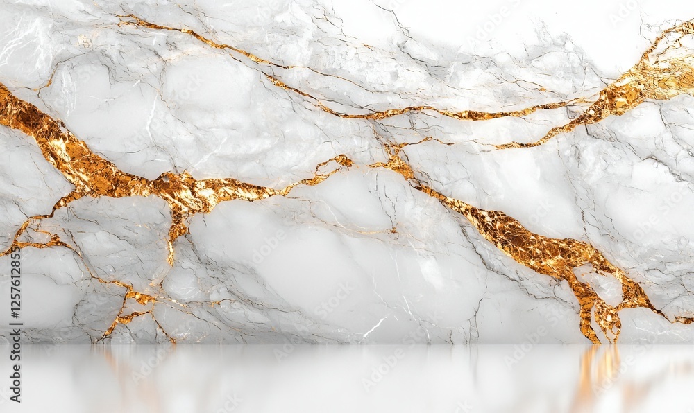 Aufkleber marble texture abstract background pattern with a gold texture