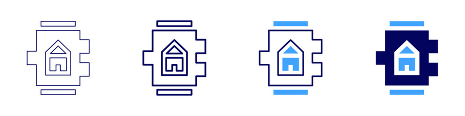 Smart watch. icon in 4 different styles. Thin Line, Line, Bold Line, Duotone. Duotone style. Editable stroke