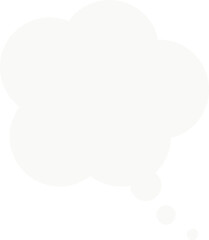 Cloud Shape Dialogue Speech Bubble