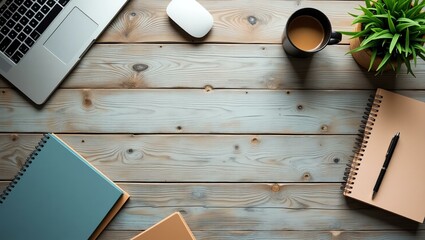 workspace inspired distressed wood planks with no text, just blank space for editable text background