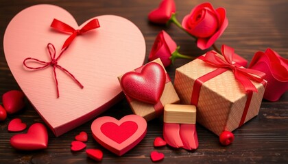 Valentine heart shaped box ,gifts with roses