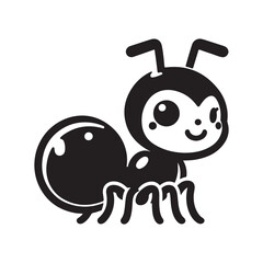 The Cute Ant Silhouette