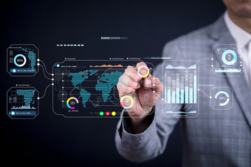 Analytics and Data Management Systems. Business Analytics and Data Management Systems to make reports with KPI  and metrics connected to the database for technology finance