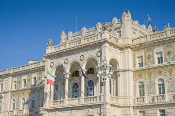 Regierungspalast Palazzo del Governo, Piazza dell’Unità d’Italia, Triest, Region Friaul-Julisch Venetien, Italien
