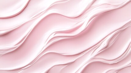 Fototapeta premium Swirling Pink Cream Texture Abstract Background