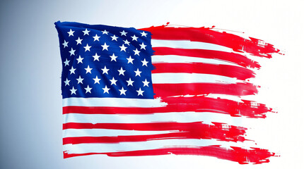 Fototapeta premium Artistic Illustration of United States of America Flag 