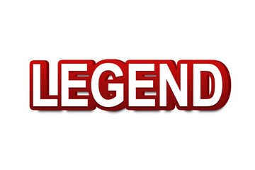 Legend 3d  text effect