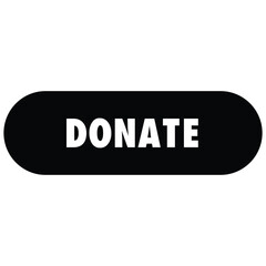 Donate Button  Charity Donation Icon on White Background for Simple Giving