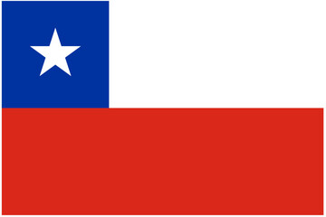 vektor flag of chile