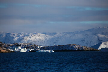 Autumn natural scenery in Greenland, Arctic