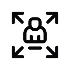 expand line icon. vector icon for your website, mobile, presentation, and logo design.