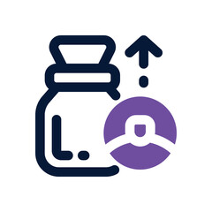 profit dual tone icon. vector icon for your website, mobile, presentation, and logo design.