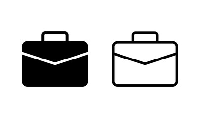 Briefcase icon logo design. suitcase sign and symbol. luggage symbol.