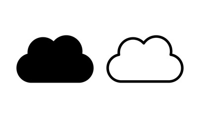 Cloud icon logo design. cloud sign and symbol