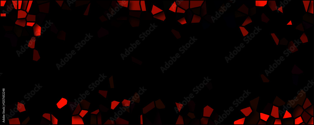 Poster voronoi diagram seamless geometric retro tiles pattern. geometric pattern with 3d shapes vector illu