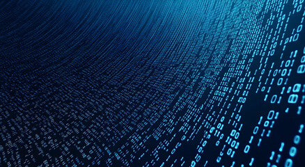 Abstract Representation of Digital Data Flow in a Cyber World