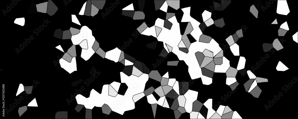 Poster dark and light gray geometric modern creative background.3d gray geometric retro tiles pattern. gray