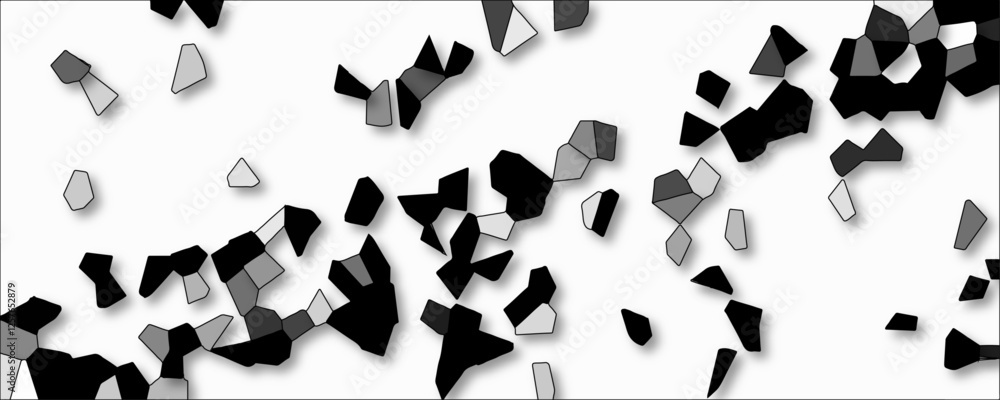 Poster dark and light gray geometric modern creative background.3d gray geometric retro tiles pattern. gray
