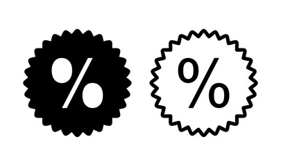 Discount icon logo design. Discount tag sign and symbol