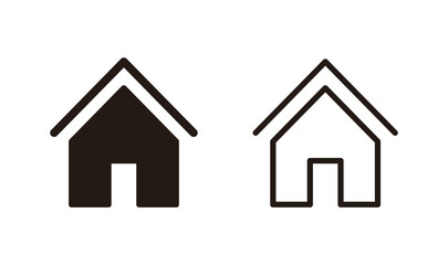 House icon logo design. Home sign and symbol