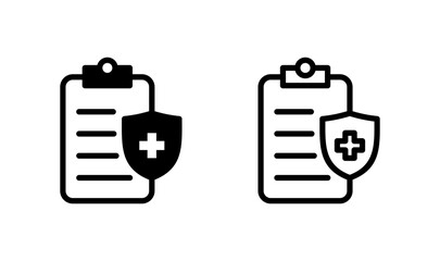 Medical insurance icon logo design. health insurance sign and symbol