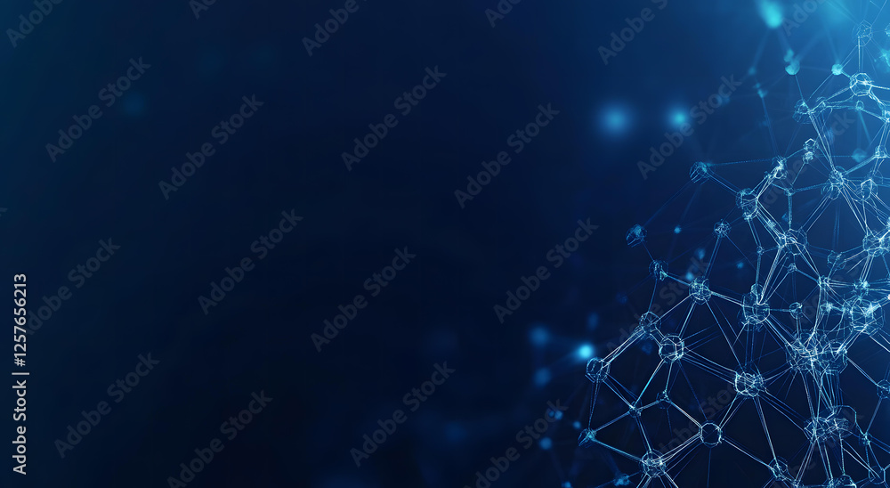 Poster abstract network connections digital technology background image