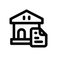 data warehouse line icon. vector icon for your website, mobile, presentation, and logo design.