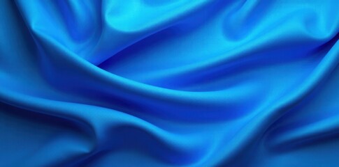 Obraz premium Abstract blue textile, swirling folds, textured backdrop, water, cloth, stylish