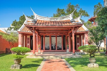 Obraz premium Confucius Temple Quan Tai Shou Xue, Nanmen Road, Tainan, Taiwan