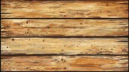 Fototapeta premium Rustic weathered brown wood planks background texture.