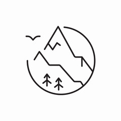 Earth nature icon vector sign