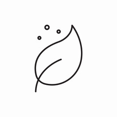 Eco friendly leaf nature icon vector sign
