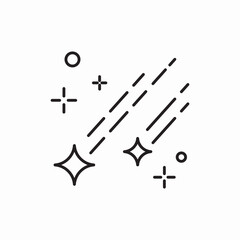 space falling icon vector sign