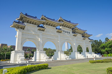 Obraz premium Liberty Square Arch, Chiang Kai-Shek Memorial, Taipeh, Taiwan