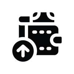 top up solid icon. vector icon for your website, mobile, presentation, and logo design.