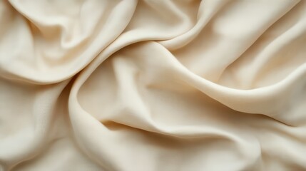 Obraz premium Elegant Cream-Colored Fabric with Soft Folds