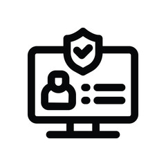 protection line icon. vector icon for your website, mobile, presentation, and logo design.