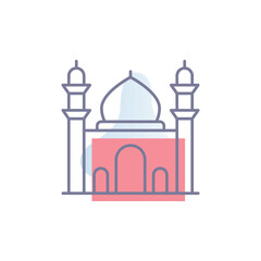 mosque vector icon