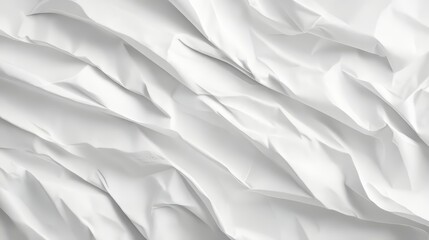 Obraz premium Abstract Wrinkled White Fabric Texture