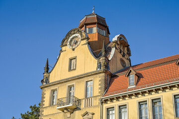 Fototapeta premium Friedrich-Bergius-Schule, integrierte Sekundarschule, Perelsplatz, Handjerystraße, Friedenau, Tempelhof-Schöneberg, Berlin, Deutschland