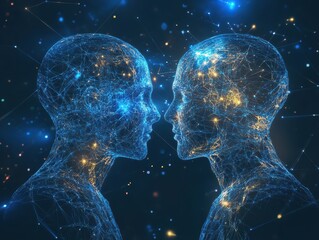 AIgenerated futuristic digital twin, deep learning simulating realworld scenarios