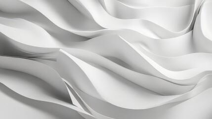 Obraz premium Abstract White Wave Design