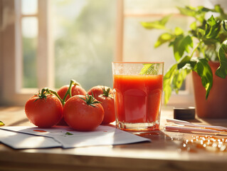 glass of tomato juice