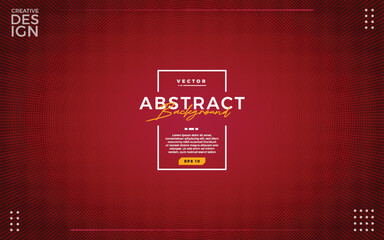 red plaid background with halftone minimalist design