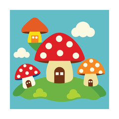 mushrooms in the forest