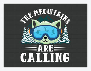 Skiing T Shirt Design, Adventure T Shirt, Custom t-shirt design, Outdoor, Mountain, Family T Shirt Design illustration

